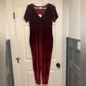 NWT Smash + Tess Velvet Sunday Romper XS